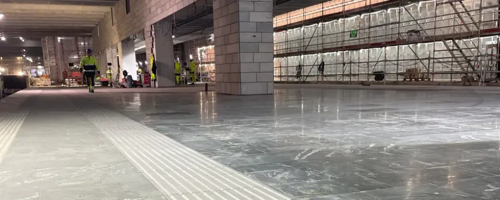 Snart är Deletapp Centralen färdigställd. Foto: Trafikverket