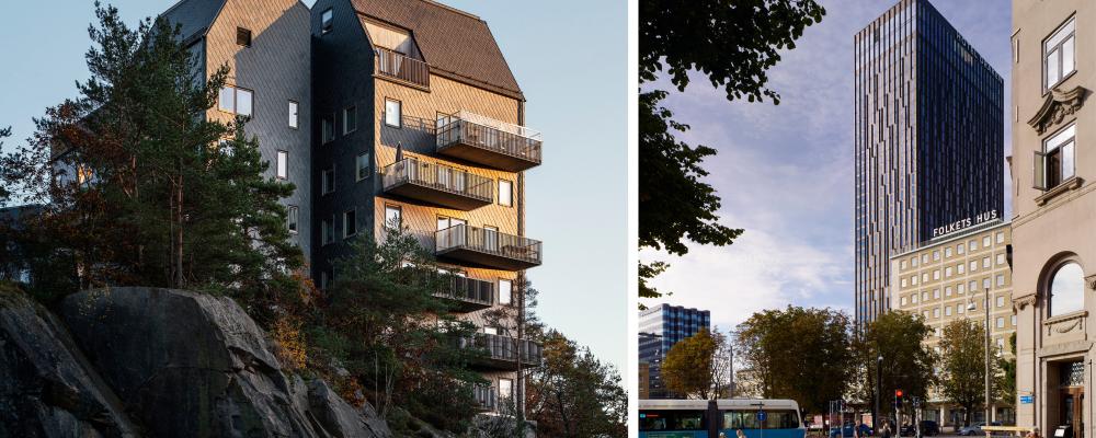 Uggleberget och hotell Draken. Upphovsrätt: FOJAB och Erséus Arkitekter