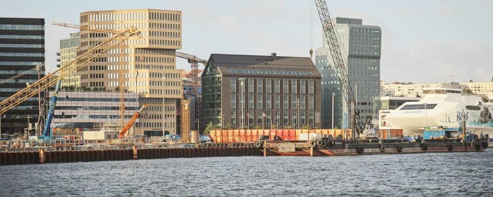 Habitat 7 på Masthuggskajen är en av Göteborgs nya träbyggnader.
Bildkälla: Krook & Tjäder