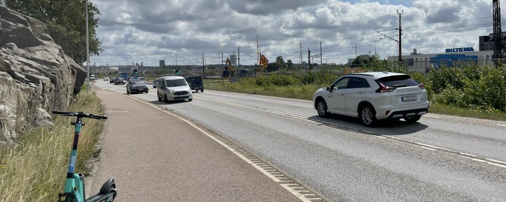 Nu stängs Lillhagsvägen för genomfartstrafik Foto: Trafik Göteborg
