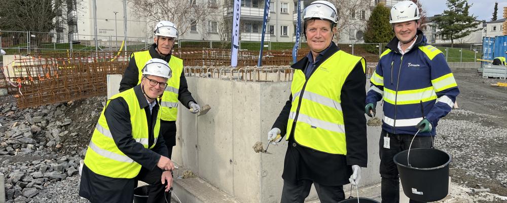 Murning spadtag kv 8 Selma stad.  Av: Catrine Andersson, Framtiden Byggutveckling