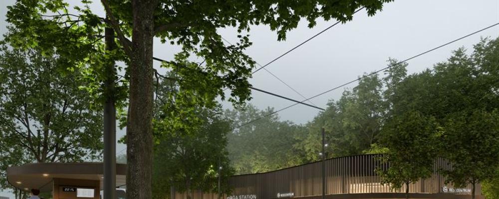 Västlänkens etapp Haga-Rosenlund. Illustrationer: Gottlieb Paludan Architects, AFRY