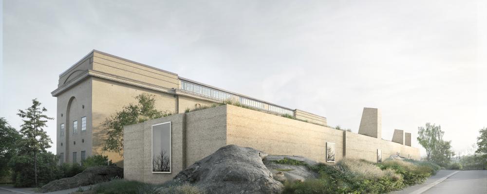 Visionsbild exteriör av Göteborgs konstmuseum.  Foto: Barozzi Veiga
