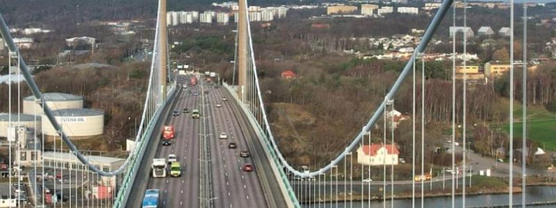 Älvsborgsbron är nu över 50 år gammal och behöver underhållas. Foto: Trafikverket.