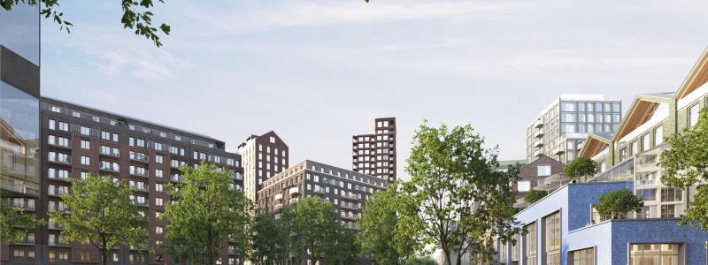 Granskning av detaljplan för centrumbebyggelse inom Backaplan. Illustration av: White