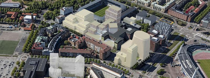 Mark- och miljööverdomstolen meddelar inte prövningstillstånd, detaljplanen för Smålandsgatan vinner därmed laga kraft. Bild:Kanozi Arkitekter.