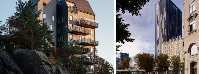 Uggleberget och hotell Draken. Upphovsrätt: FOJAB och Erséus Arkitekter