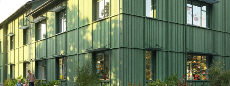 Förskola på Annandagsgatan i Göteborg. Pressbild: Evia