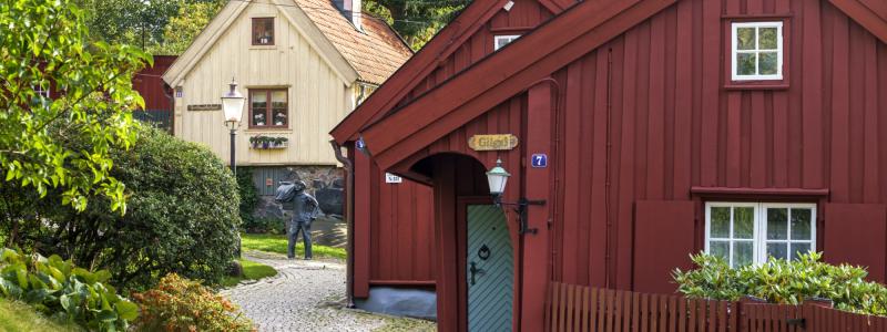 En noggrann återställning pågår av det historiska 1700-talshuset Gilgal i Majorna. Foto: Higab