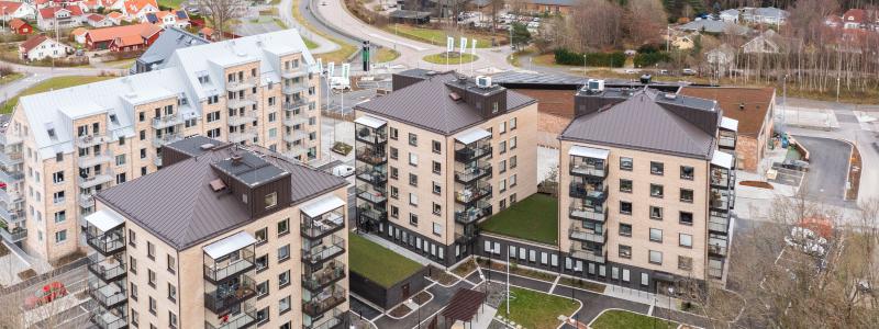 Samarbete för hållbart boende -  RA-Bygg, Partillebo och Wikström i Gökegård-projektet. Bild: Wikström