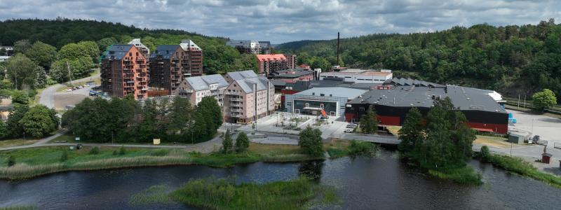 OBOS har köpt en fastighet från Wallenstam med färdig detaljplan i Mölnlycke Fabriker. Pressbild: OBOS