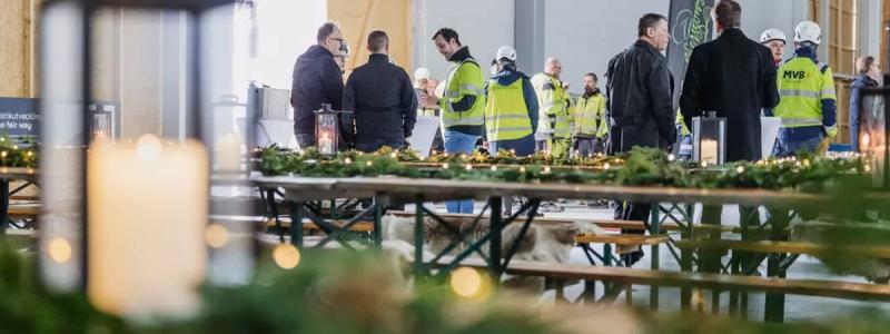 Taklagsfest i Göteborg. Foto: Panattoni