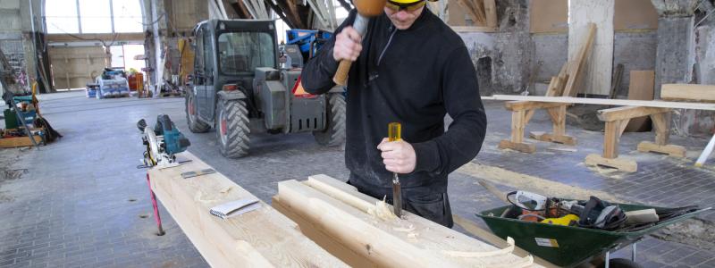 Timmermän i Feskekôrka. Foto: Higab/Hans Ekestang