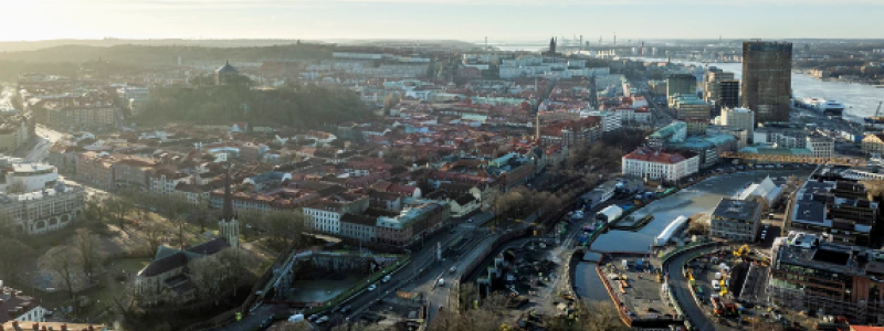 Entreprenaden gäller för området Rosenlund i centrala Göteborg. Foto: Trafikverket