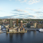 Masthuggskajen. Visionsbild: Kanzoni Arkitekter