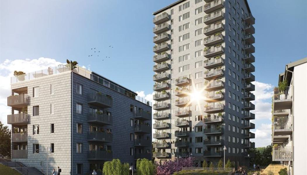 Brf Eriksberget. Illustration: Egnahemsbolaget