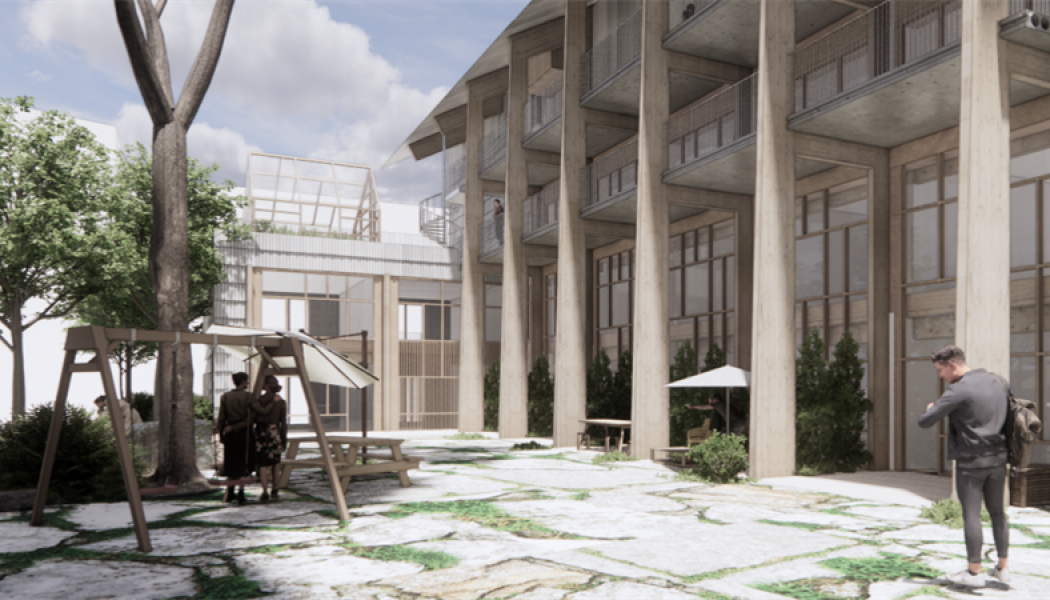 Kv Återbruket. Illustration: Lendager Group