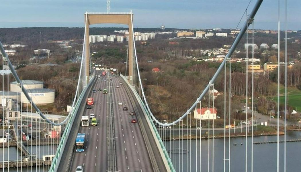 Älvsborgsbron är nu över 50 år gammal och behöver underhållas. Foto: Trafikverket.