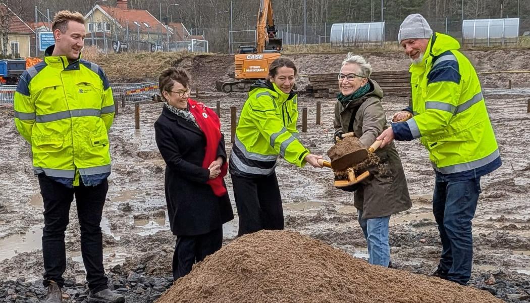 Från vänster: Robin Östling idrott & förening, Karin Östring Bergman Backa HK, Anna Källström Flodéns, Bettan Andersson, idrotts- och föreningsnämnden och Michael Sellering Idrott & förening. Foto: Göteborgs stad