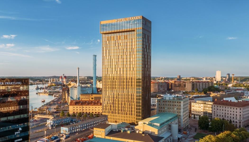 Nybyggda hotell Draken mitt i centrala Göteborg. Foto: Elektroskandia