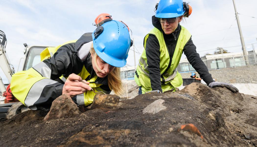 Gamlestaden utgrävning. Pressbild: Göteborgs Stad