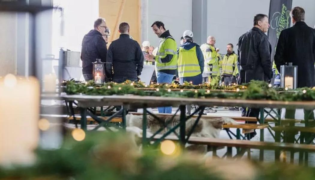 Taklagsfest i Göteborg. Foto: Panattoni