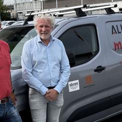 Thomas Lachonius, operativ chef, och Viktor Allerby, vd, Allerby Måleri. Foto: Layer Group