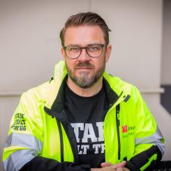 Kim Söderström, Byggnads förbundsordförande.
Foto: Terese Perman