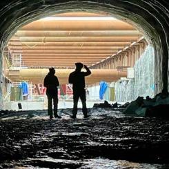 Hela sträckan mäter ca 1,5 km. Foto: Trafikverket