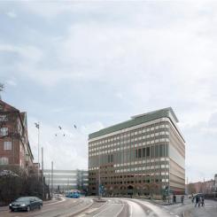 Nu inleds arbetet med att bygga Sahlgrenska Life. Gestaltningsbild: Sweco-Arkitema