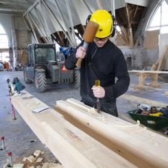 Timmermän i Feskekôrka. Foto: Higab/Hans Ekestang