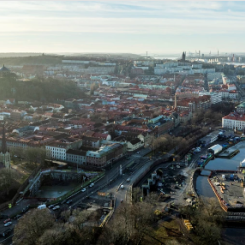Entreprenaden gäller för området Rosenlund i centrala Göteborg. Foto: Trafikverket