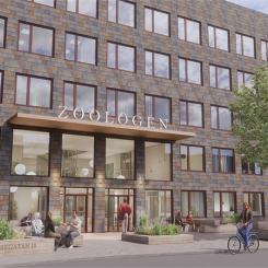Zoologen till nya labb- och kontorslokaler i anslutning till Göteborgs universitet och Sahlgrenska universitetssjukhus. Foto: A Pressbild: Veidekke